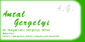 antal gergelyi business card